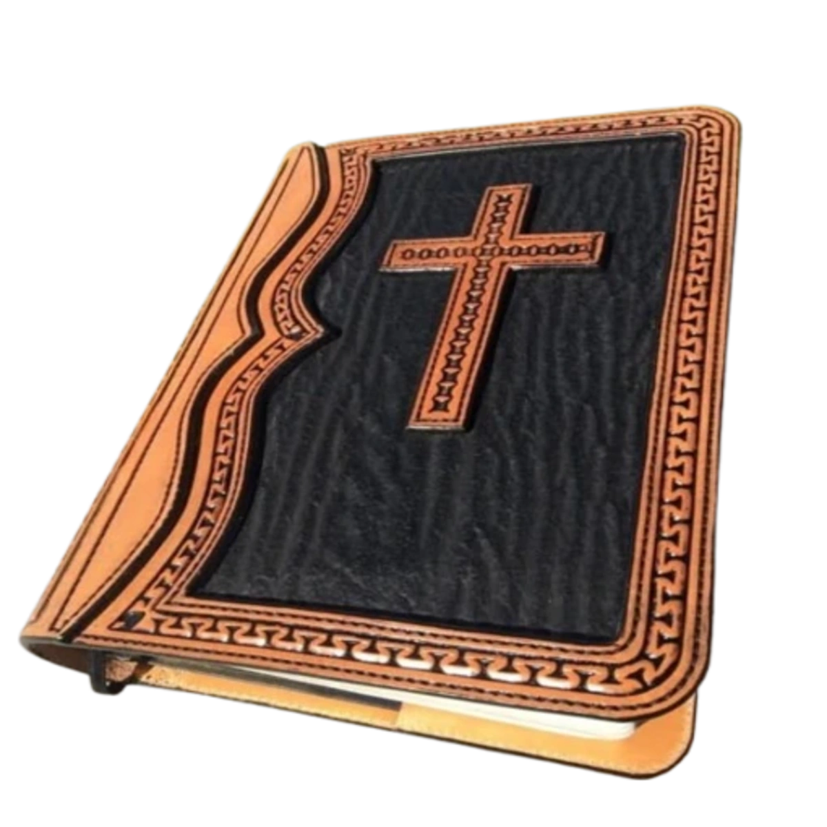 Buffalo Leather Bible Cover (Zippered)